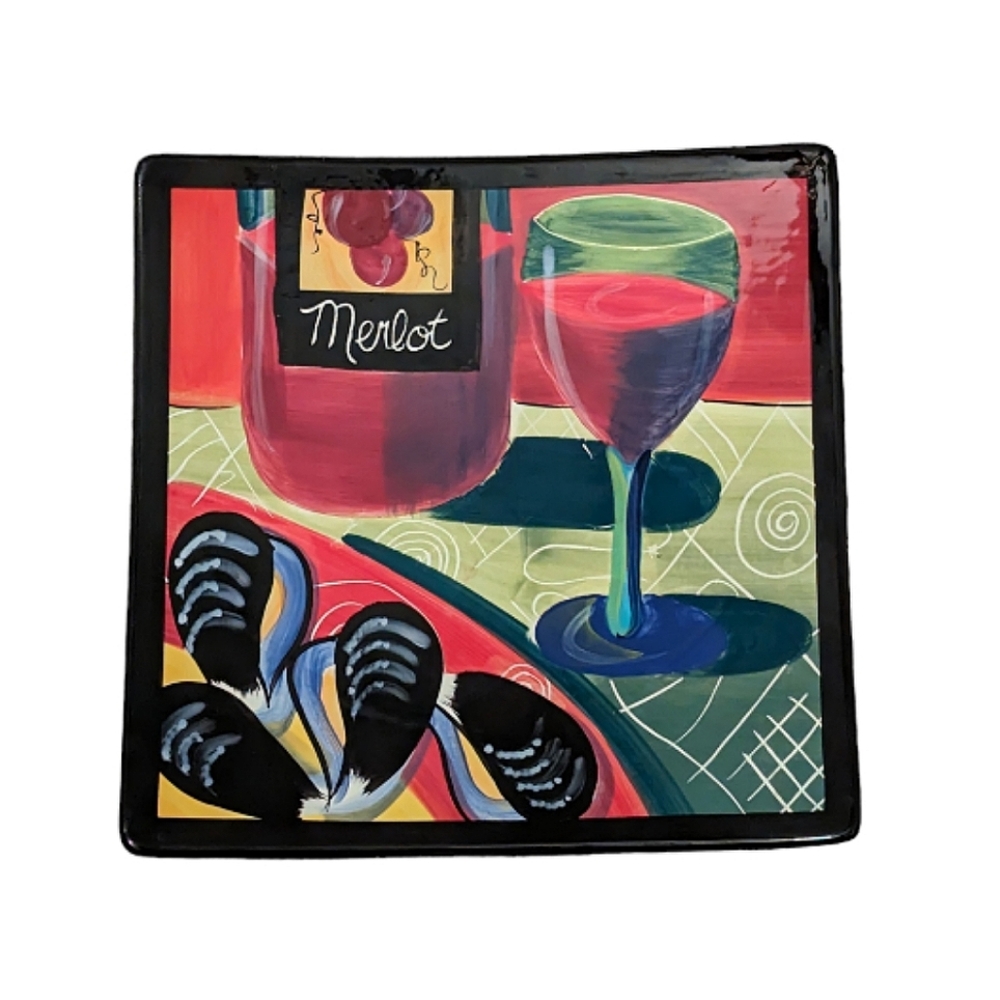 Mary Naylor 2003 Merlot decorative plate
